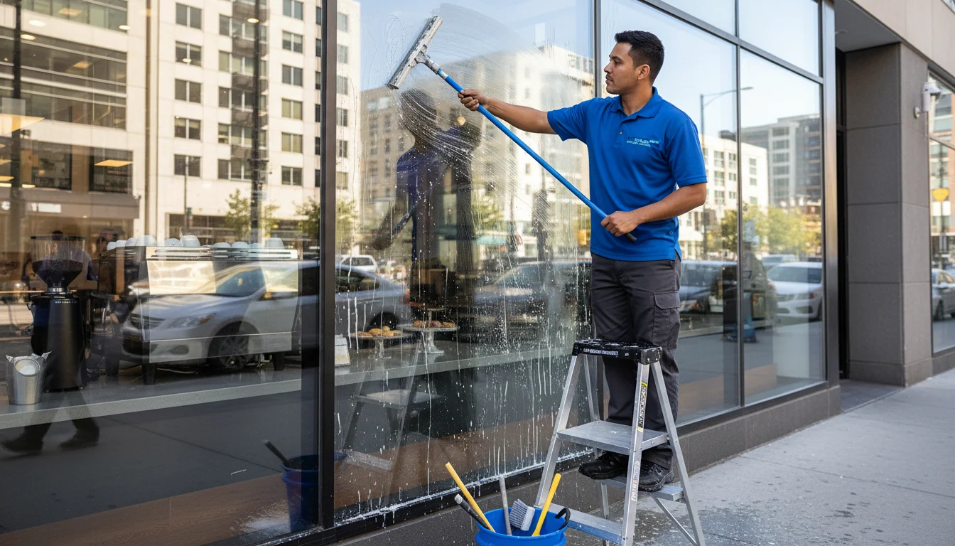 Storefront Window Cleaning service in Houston