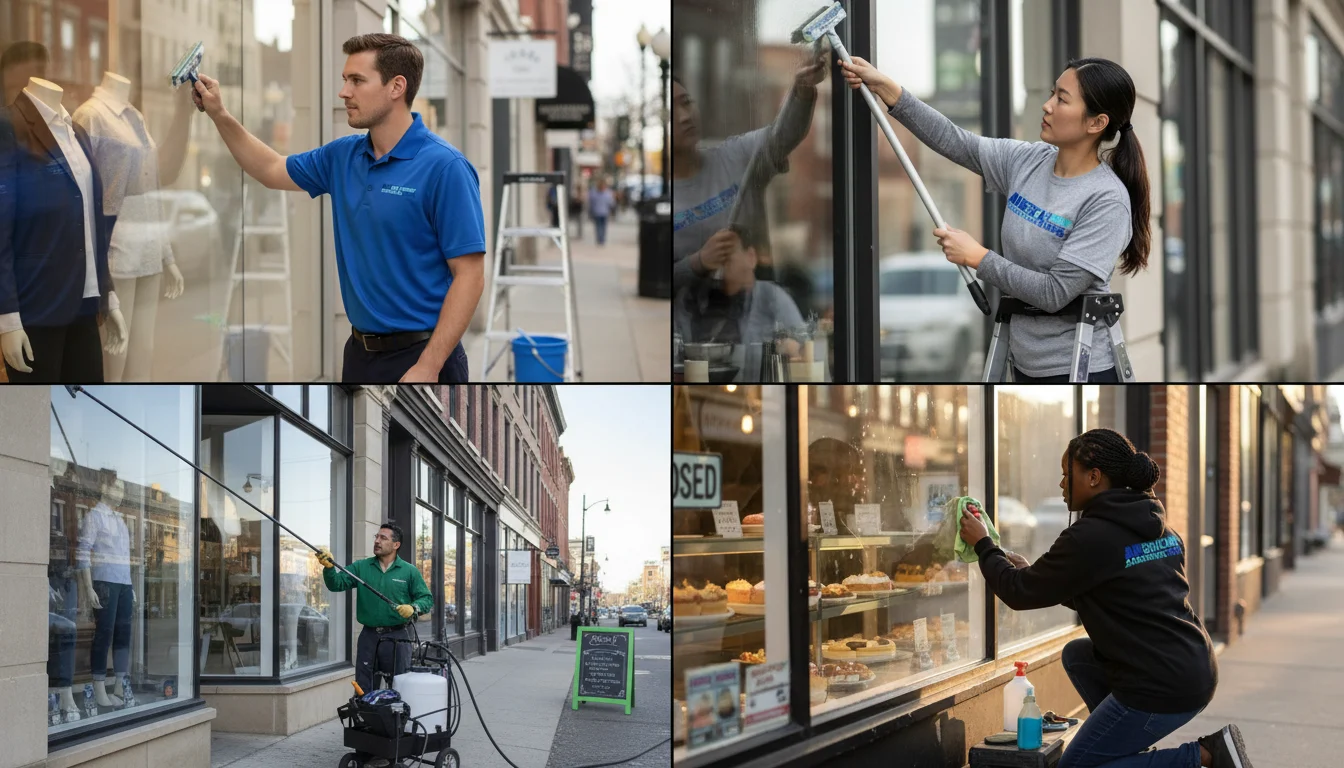 Storefront Window Cleaning solution Houston